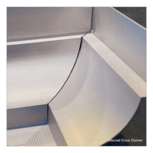 Internal Cove Corner Matte Silver