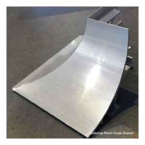 External Retro Cove Corner Matte Silver