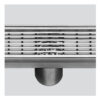 316 Stainless Steel Grate - Strip punched profile 50mm dia outlet, stainless steel filter, watermarked