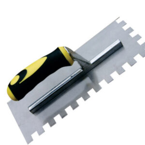 Stainless Steel Square Notched Maxi Grip Trowel 8mm