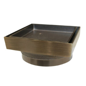 Antique Brass Plated Tile Insert Drain (Watermarked) 100mm dia outlet